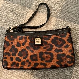 Dooney and Bourke leopard wristlet